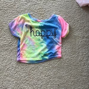 tie dye crop top